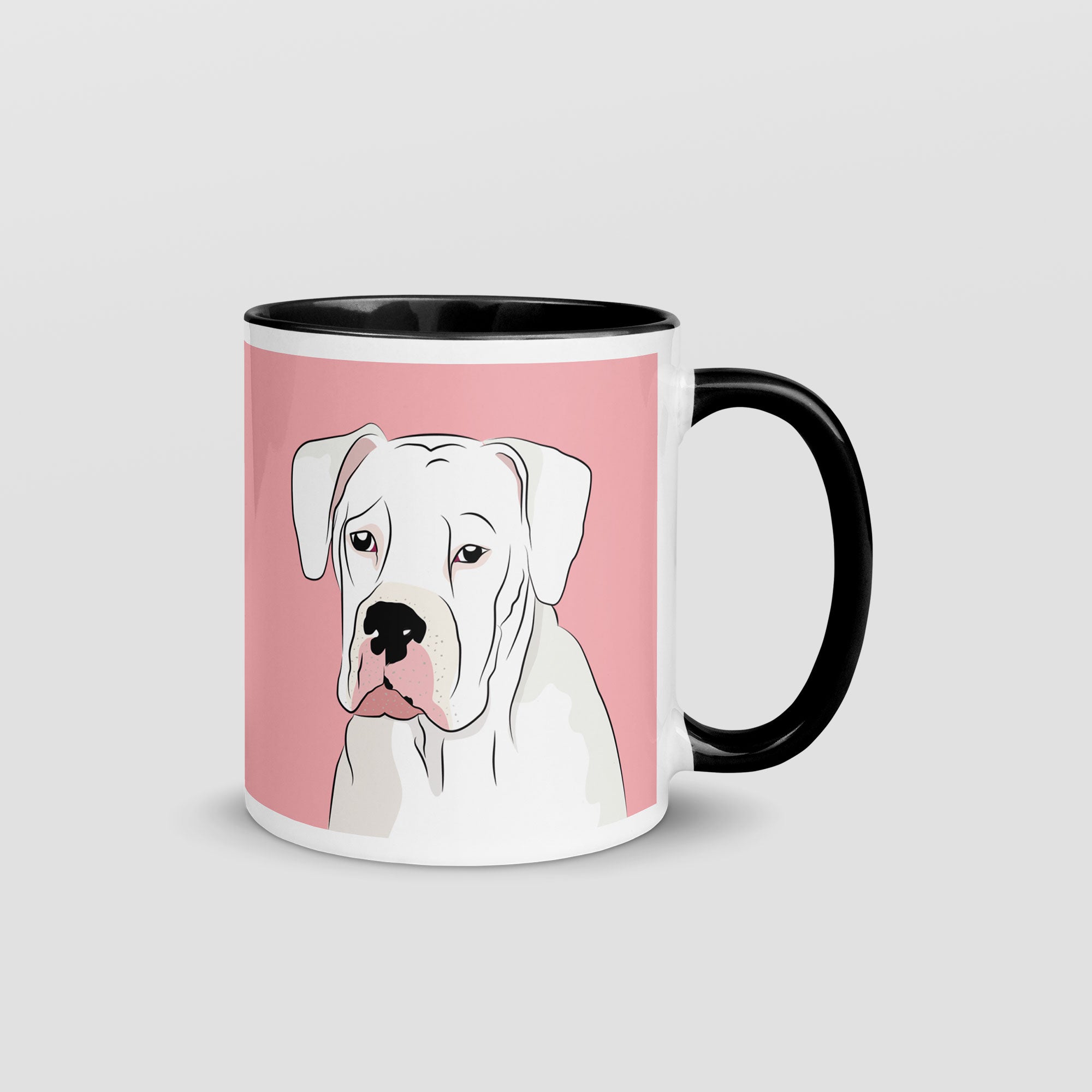 Mug with American Bulldog print