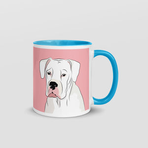 Mug with American Bulldog print