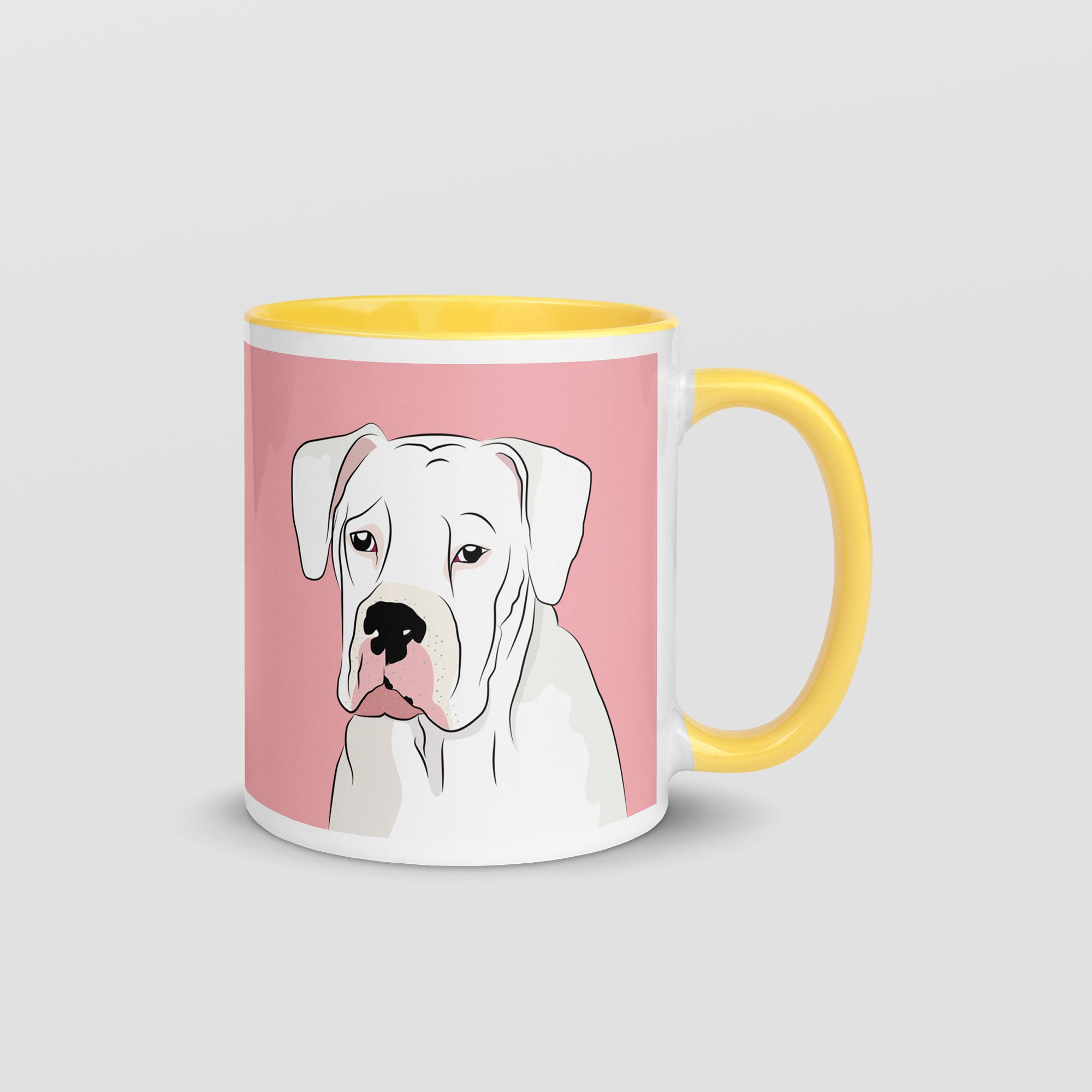 Mug with American Bulldog print