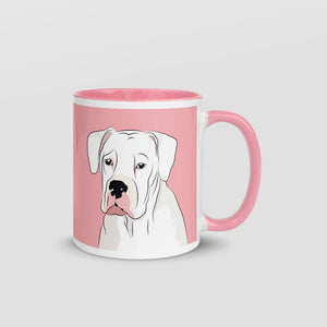 Mug with American Bulldog print