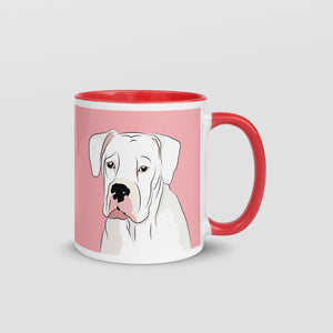 Mug with American Bulldog print